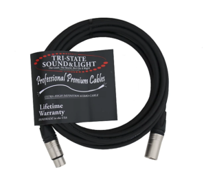 Premium XLR Microphone Cable 25ft (Pack of 3)